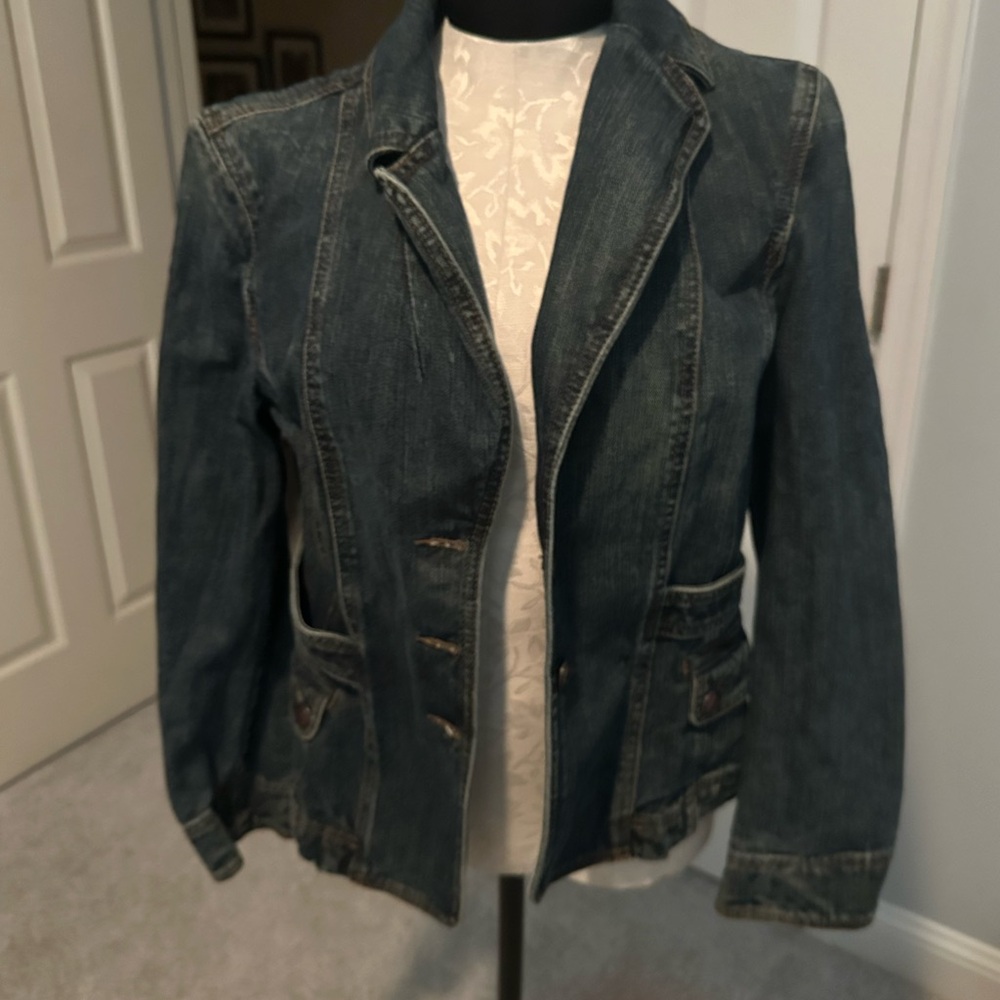 LOFT Dark Blue Jean Jacket